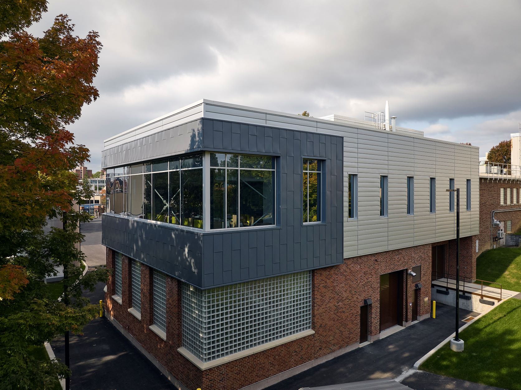 South West Corner of Beam Lab Addition from ground